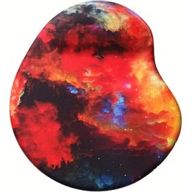 Resim Oval Alaca Bulaca Desenli Bilek Destekli Kaymaz Taban Bilgisayar Notebook Mouse Pad -mausa Pad 