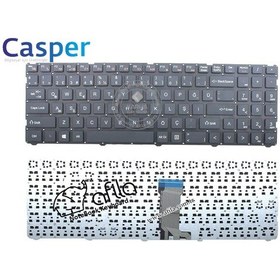 Resim Casper Uyumlu Nirvana C650.8550-B150X-S-F Notebook Klavyesi Siyah Tr 