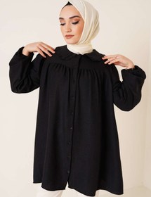 Resim VOLT CLOTHİNG Kadın Bebe Yaka Tesettür Gömlek 