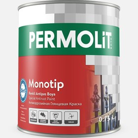 Resim Permolit 0,75 lt Monotip Antipas Parlak Metalik Gümüş Gri Permolit 