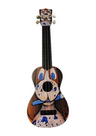 Resim Hawaiian Xu21dog Soprano Ukulele - Köpek Desenli Tasarım Seri - 21 İnç Köpek Grafik Baskılı Gövde, Net Ve Tatlı Sesler, Dayanıklı Konstrüksiyon Ölçü: 21 İnç / 53 Cm Standart Soprano Boy 