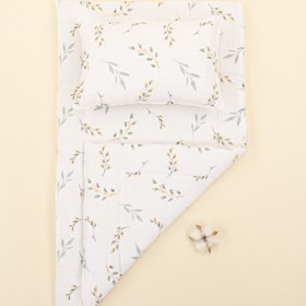 Resim Alt Açma Matı ve Yastık - Çift Taraflı - Yapraklar 