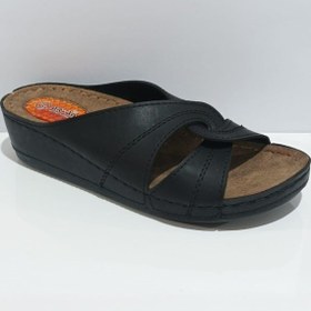 Resim Aryan 09-098 Anatomic Kadın Jelli Terlik Siyah 