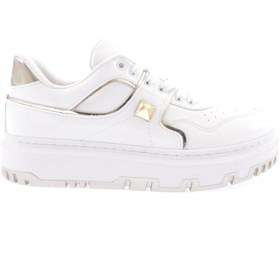 Resim Dgn 020-22K Kadın Kalin Taban Bağcikli Dikiş Detayli Sneakers Ayakkabi 