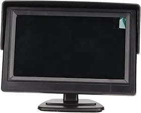 Resim Goshyda 4.3 İnç Arka Görünüm Araba Monitörü, 480x272 PX Çözünürlük 16:9 En Boy Oranı 180 Derece Ayarlanabilir Araba Ekran Fonksiyonu Araba Monitörü Araba, Kamyon, Pikap için 