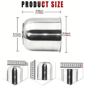 Resim Dashanshop 81-89mm Çelik Römork Ve Karavan Göbek Kapakları 4 Adet 