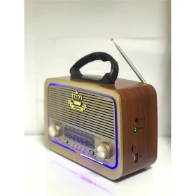 Resim Ataşbey RT-301 Ahşap Nostaljik Görünümlü Bluetoothlu Usb-Sd Card Mp3 Çalar Radyo Müzik 