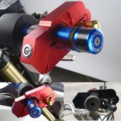 Resim Motosiklet Direksiyon Kilidi, Hırsızlık Önleyici Motosiklet Kilidi, Ağır Hizmet Tipi Ayarlanabilir Bisiklet Direksiyon Kilidi, CNC Ağır Hizmet Tipi Direksiyon Throttle Brake Lever Güvenlik Motosiklet Kilidi, ATV Alarm Aksesuarları. 