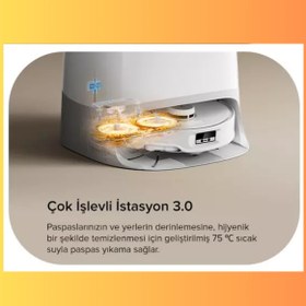 Resim Roborock Qrevo Curv Akıllı Robot Süpürge Beyaz 