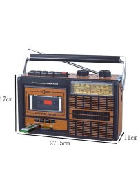 Resim Polygold-Nostaljik Radyo Müzik Kutusu Şarjlı Bluetooth USB SD MP3 Pg 4410 