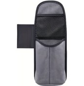 Resim Xuweiwei Gri Oto Kolçak Organizeri Saklama Gözlüklük Peçetelik Bardaklık 