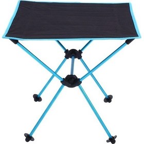 Resim Prestigegoods Portatif Kamp Masa - Oxford Kumaş - Alüminyum - Hafif Katlanır - Piknik Barbekü Masası Siyah Siyah 