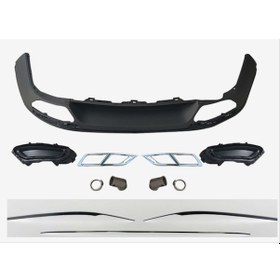 Resim Passat B8 İçin Uyumlu Yedek Parça B8.5 Difüzör Seti Krom Trimler Dahil 