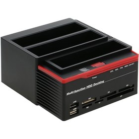 Resim Harici Usb 3.0 2.5" 3.5" İde+2X Sata Yuvası Hdd Docking Station 