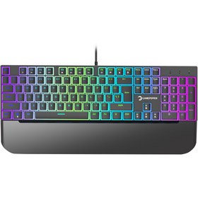 Resim Gamepower Suki Kırmızı Switch Kablolu Türkçe Q 104 RGB Mekanik Gaming Klavye 
