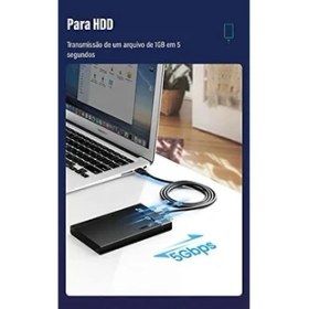 Resim USB 3.0 Type-C ve Şarj Kablosu 1.5 Metre Siyah 