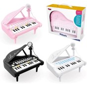 Resim TE DÜKKAN Mikrofonlu 24 Tuşlu Piyano MP3 (Pembe,Siyah,Beyaz) 