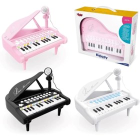 Resim TE DÜKKAN Mikrofonlu 24 Tuşlu Piyano MP3 (Pembe,Siyah,Beyaz) 