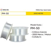 Resim 0.50mm 2000 METRE PMMA UÇTAN IŞIMA FİBER OPTİK AYDINLATMA KABLOSU 