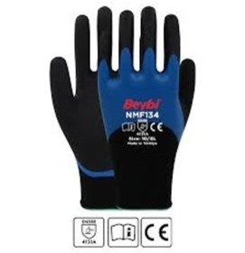 Resim Beybi Nmf 134 Mikro 27 Cm Eldiven 24adet Köpük Kalın Nitril 