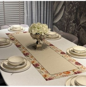 Resim Keten Ay Desen Runner 40x140 Cm Çok Renkli 