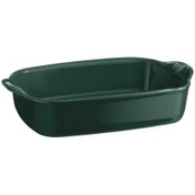 Resim Emile Henry Fırın Kabı Dikdörtgen 30 x 19 cm Yeşil/Cedar 