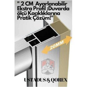 Resim Marka - Oval - 6 Mm Kumlu Karolaj Temper Cam Duşakabin H:190 Özel Seri Krom Aksesuar Diğer 