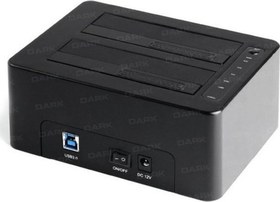 Resim Dark StoreX Çiftli 3.5"/2.5" USB3.0 SATA 6tb/8tb/10tb Destek 6gbit/s Status Led Offline ile Klon Destekli Bilgisayar Bağımsız 
