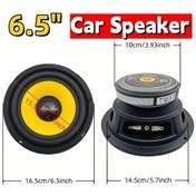Resim Challenger 6.5 İnch 4 Ohm 50w 100w Subwoofer Kalın Bass Orta Aralık 92db Araç Kapısı Ev Ses Sistemi Dıy Kurulum Kolay 