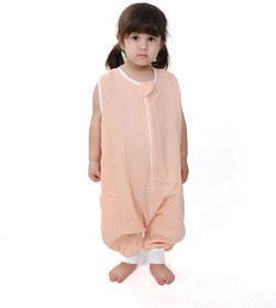 Resim Çift Kat Müslin Uyku Tulumu | 0.5 TOG | %100 Pamuk - Kavuniçi / 5-6 yaş 