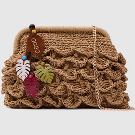Resim OGGO Hasır Medium Clutch & Çapraz Çanta 