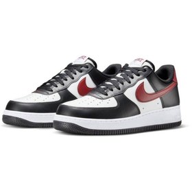 Resim Nike Air Force 1 '07 Erkek Siyah/Beyaz Renk Sneaker Ayakkabı 