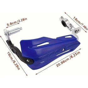 Resim Pazly Profesmotor Off-road El Koruyucu, Alüminyum, 7 Renkli Blue 