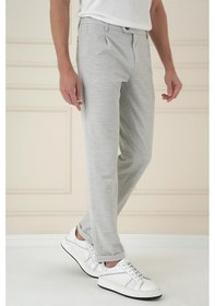 Resim Efor Comfort Fit Gofre Dokulu Beli Lastikli Pileli Taş Jogger Pantolon P 1174 Taş 
