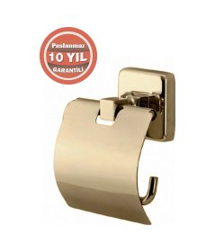 Resim Çelik Banyo Paslanmaz Pirinç Kumru Tuvalet Kağıtlığı Altın Gold Gold 