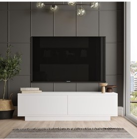 Resim Robinhome Robin Home Carlos Tv Ünitesi Tv Sehpası Televizyon Sehpası Beyaz 