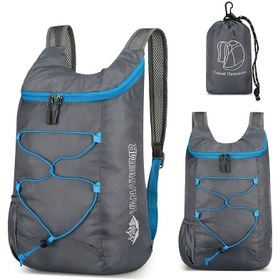 Resim 1 Adet Outdoor Kampçılık Bisiklet Sırt Çantası, Ultra Hafif Katlanabilir Dağcılık ve Yürüyüş İçin Çift Omuzlu Çanta - Balık Tutma ve Bisiklet için 