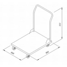 Resim Yük Taşıma Arabası, 60x80 Cm 