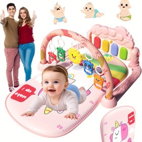 Resim 5 Ayrılabilir Duyusal Oyuncaklı Bebek Aktivite Salıncak Matı - Pembe Tavşan Pedal Piyano, Sırtüstü ve Karın Üstü Oyun Merkezi, Motor Becerileri Geliştirir, Kolay Montajlı Bebek Oyuncağı, Eğlenceli Tasarım, Güvenli Malzeme, Toksik Olmayan Oyun Matı, Çocuk Oyun Zamanı 