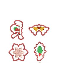 Resim Yılbaşı Noel Kurabiye Kalıbı 4'lü Set-3 