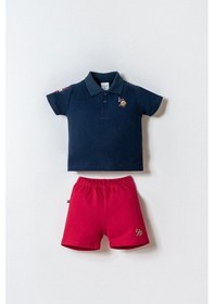 Resim U.s. Polo Assn. Erkek Bebek Lacivert Şort Takım Lacivert 