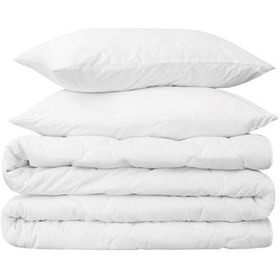 Resim Schafer Dreams 3 prç Microfiber Çift Kişilik Yorgan Yastık Seti Beyaz 