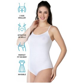 Resim Beyaz Mı Emay 1415 Modal Cotton Çıtçıtlı İnce Askılı Body Beyaz 
