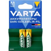 Resim Ata Elektronik Çocuk Oyuncaklar Kumandalar Fotoğraf Makinesi Radyo Saat Xbox Joistik Için Şarz Edilebilir - VARTA 2700 Şarjlı Pil 2'li Paket Aa Kalem Pil 2700 Mah 1 Kart 2 Adet - AA KALEM 