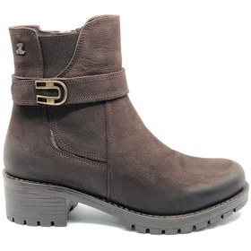 Resim Venüs Dpoons Hakiki Deri Kaymaz Taban Ortopedik Kadın Bot Kahverengi 