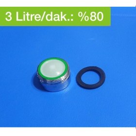 Resim Tasarruflu Evye & Lavabo Musluk Batarya Başlığı - Made In Italy 