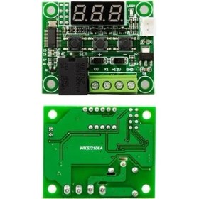 Resim Weko W1209 Termostat Kontrol Kartı Dc 12V Isı Ölçer Uzatma Kablo Problu 