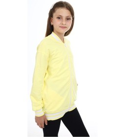 Resim Toontoy Kız Çocuk Baskılı Hırka Açık Sarı 