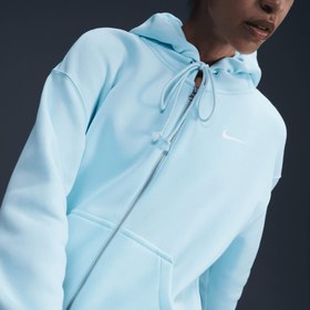 Resim Nike Sportswear Phoenix Fleece Kadın Mavi Eşofman Üstü 