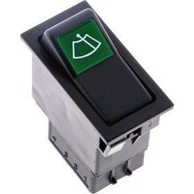 Resim Universal Silecek Düğmesi Anahtarı 6 Pin Rocker Switch - Ampullü 24V 